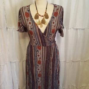 Make A Peace for Reggae Sleeveless Maxi Dress